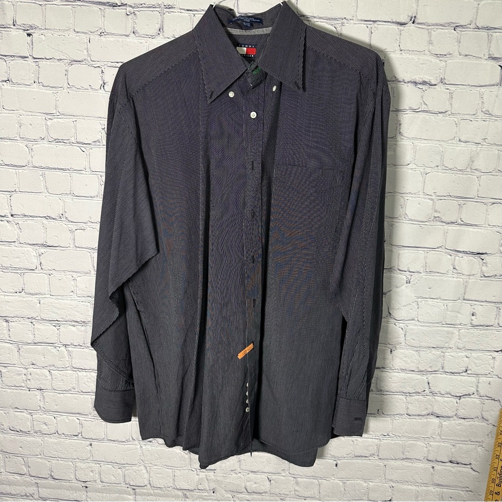 Tommy Hilfiger Dark Gray Casual Button Down Shirt